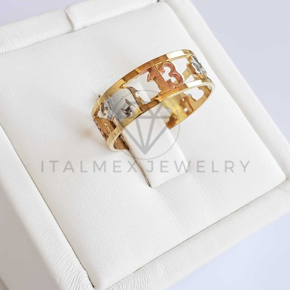 18K Gold Filled Handmade Lucky Symbols Band